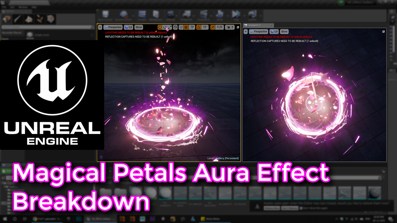 Unreal Engine | Magical Petals Aura Effect Breakdown - Real Time VFX