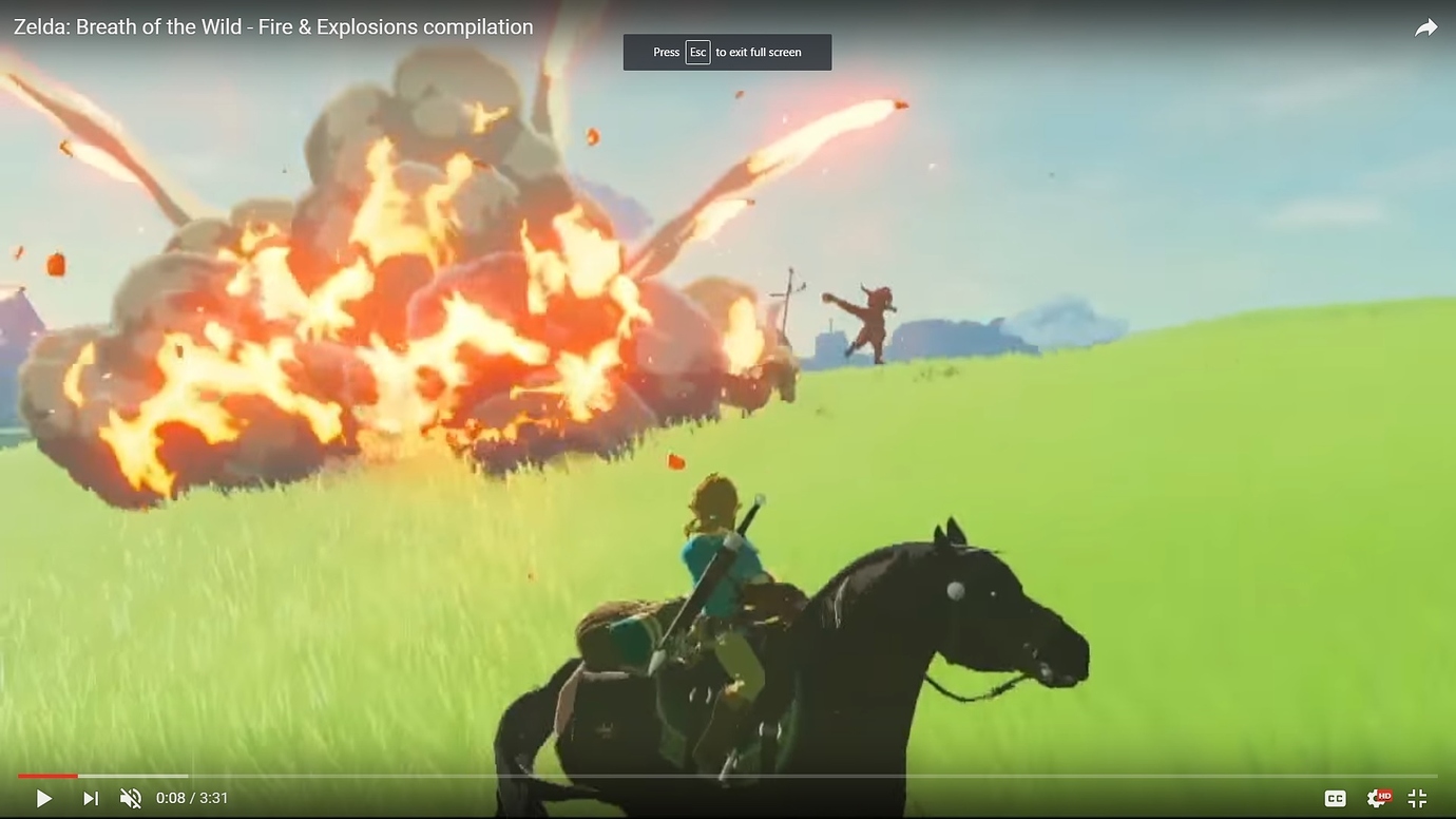 Cartoon Explosions And Fire Effects Wref Legend Of Zelda Real Time Vfx