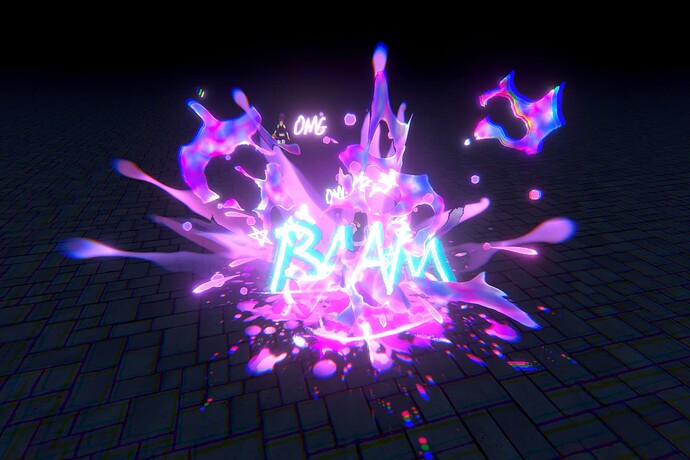 Paint explosion