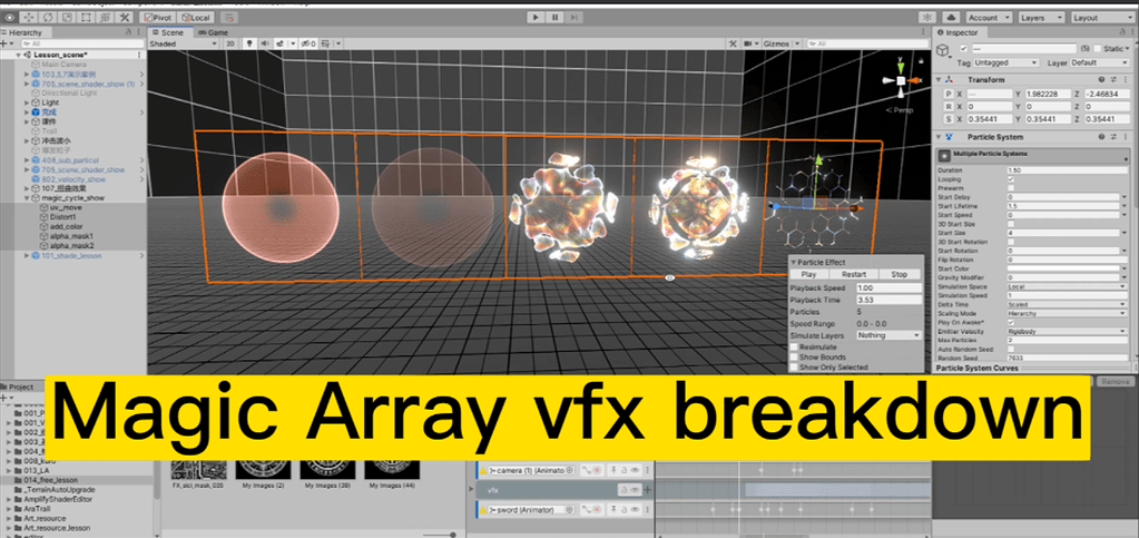 Realtime vfx tutorial： Magic Array vfx breakdown - Real Time VFX