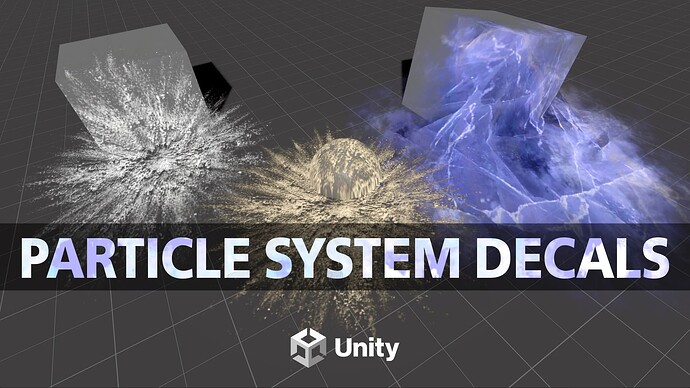 Particle system decals