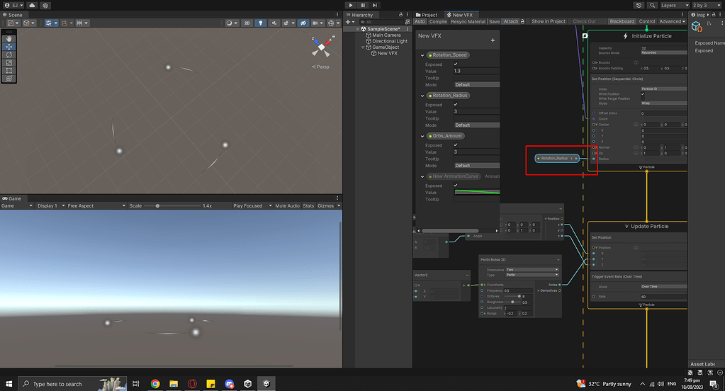 How to animate the Radius of Sequential Circle in Unity - Real Time VFX