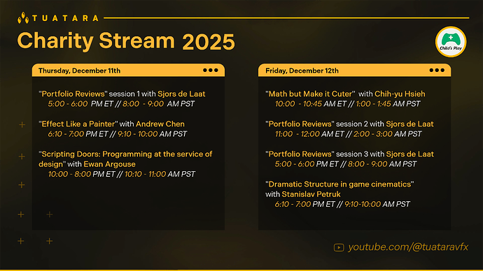 tuatara-charitySchedule-2025