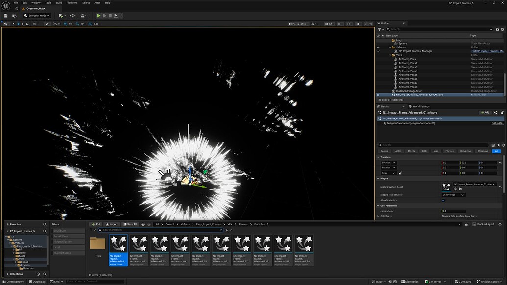 Easy Impact Frames for Unreal Engine and Unity - Real Time VFX