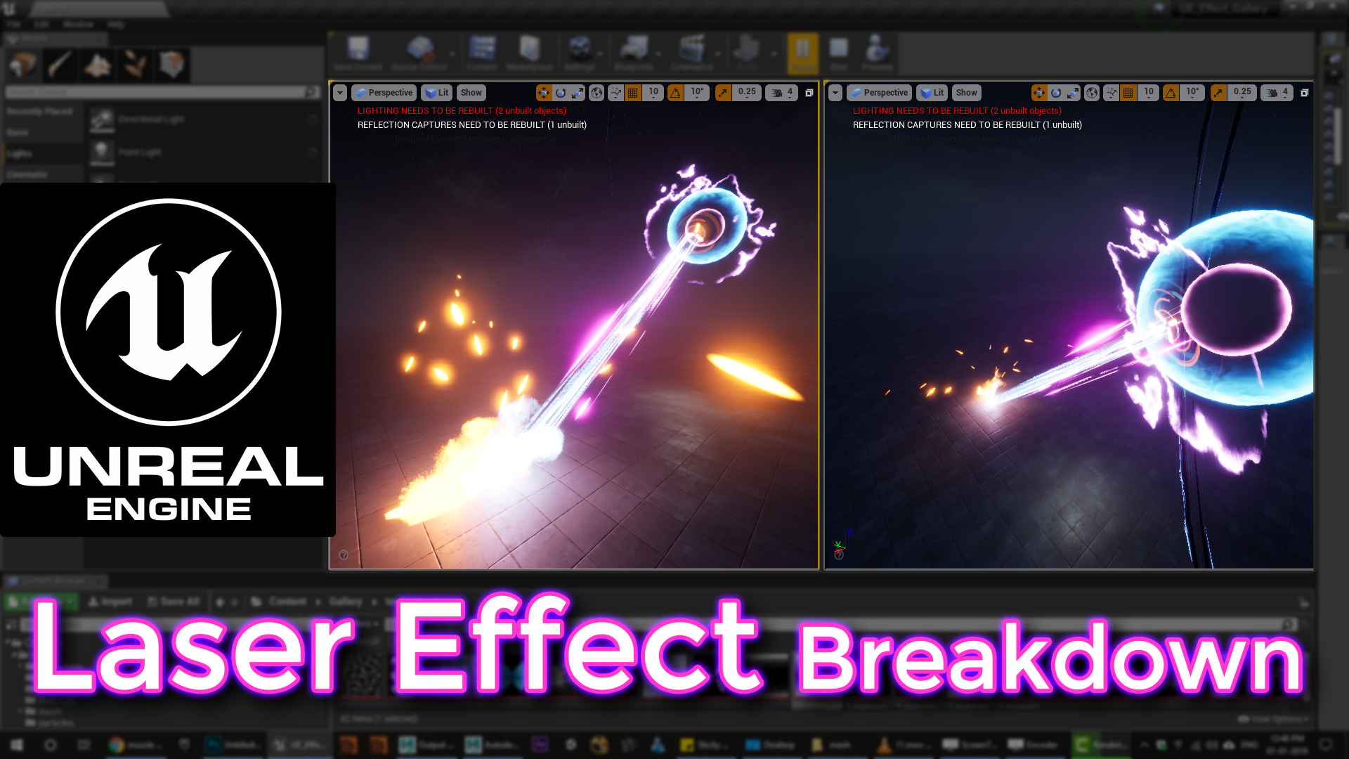 Unreal Engine Laser Effect Breakdown Real Time Vfx