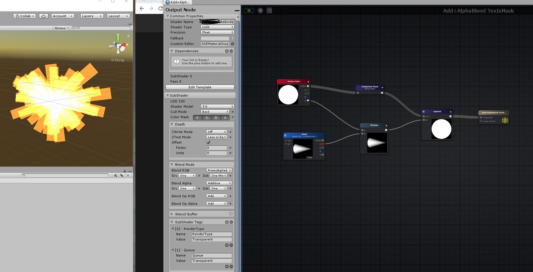 Alpha Blend Additive Without Alpha In Texture Real Time Vfx