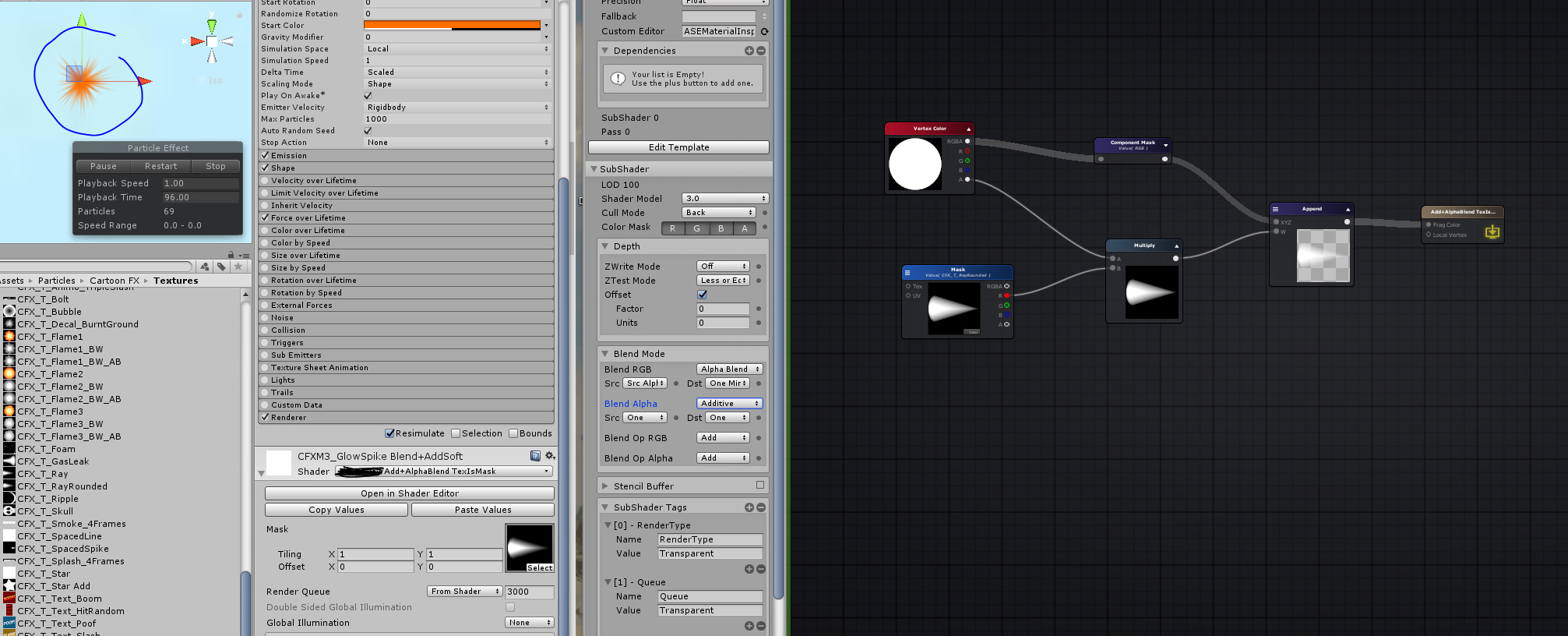 Alpha Blend Additive Without Alpha In Texture Real Time Vfx