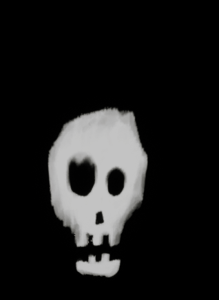 SkullDissolveWithEdgeParticles