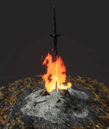 unfinished bonfire