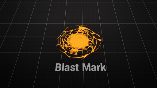 Blast mark